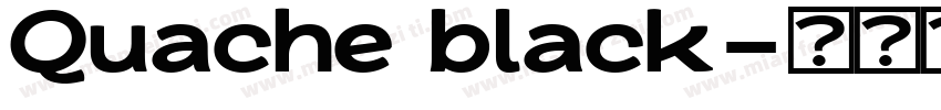 Quache black字体转换